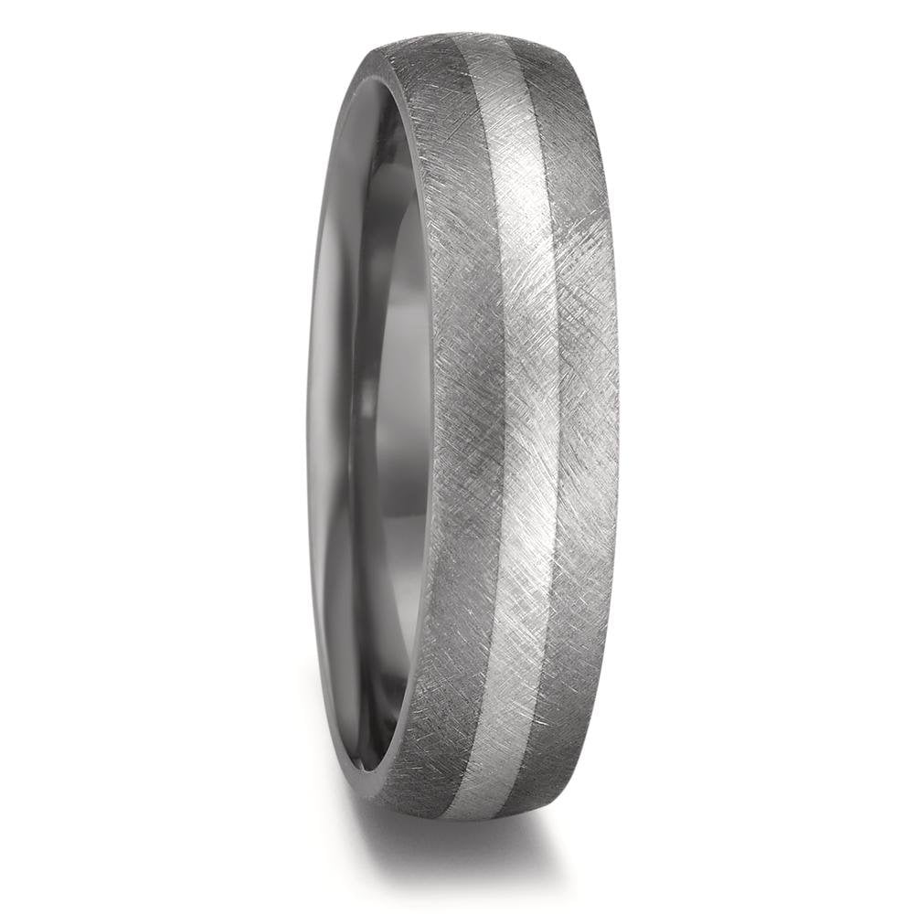 Tantalum, Platinum , 5.5mm wide, Ice Matt surface finish, Comfort court profile, 5T52680/F010/000/XP02/