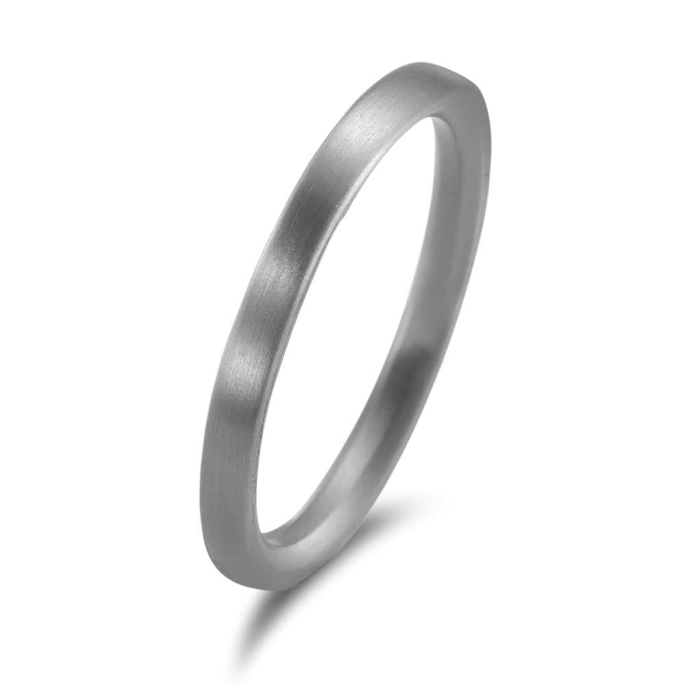 59692/003/000/X000 2mm, Tantalum ring, grey ring, Matt surface finish , Modern court profile