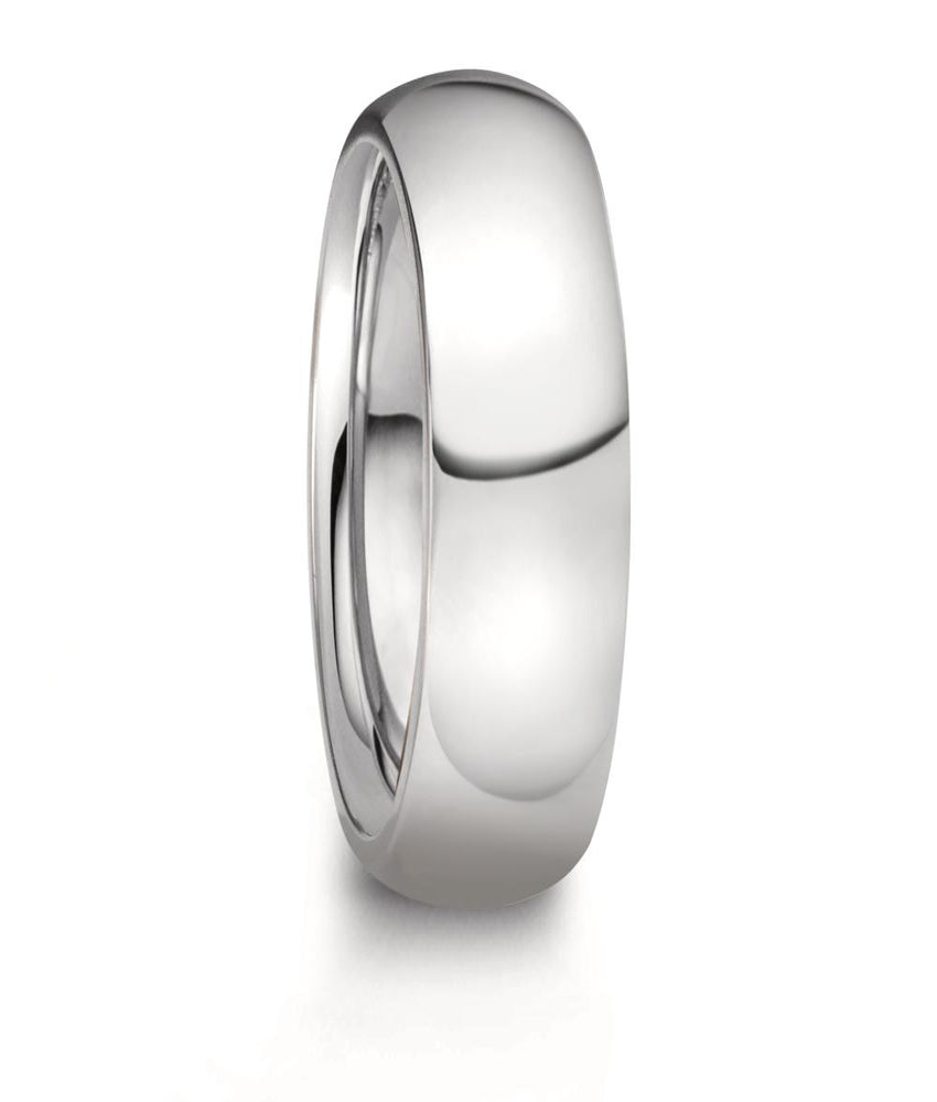 6mm Titanium Wedding Ring in Matt or Polished finishes