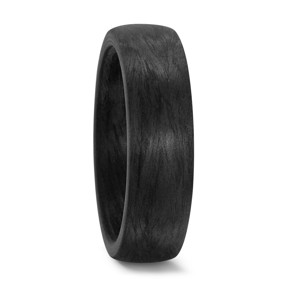 Black Carbon Fibre ring, 6mm wide, 2.7mm deep, Comfort Court profile, 59288-002-000-N000