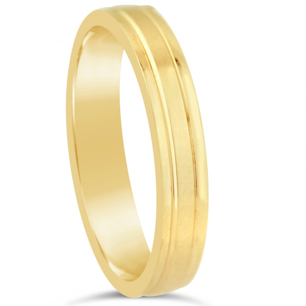 READY NOW - 18ct Yellow Gold 4mm Band