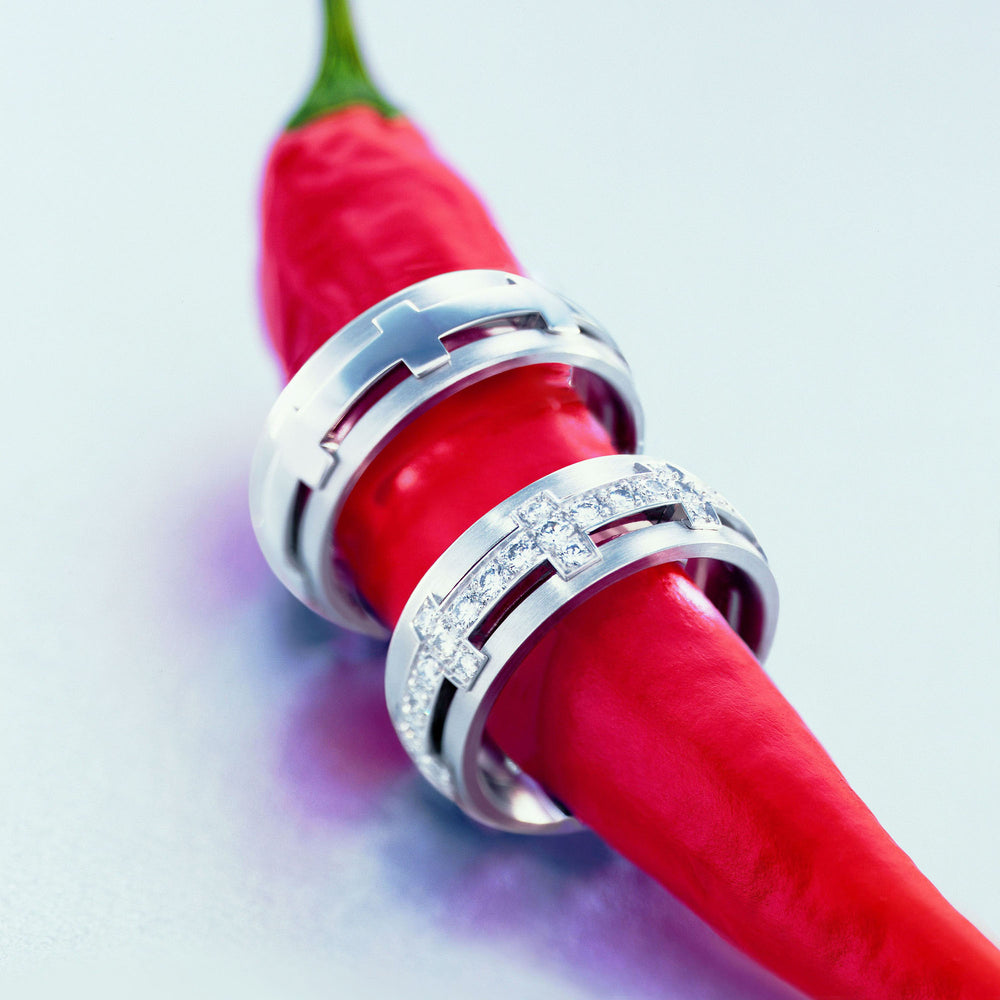 Pair of Furrer Jacot's famous Chilli Rings  